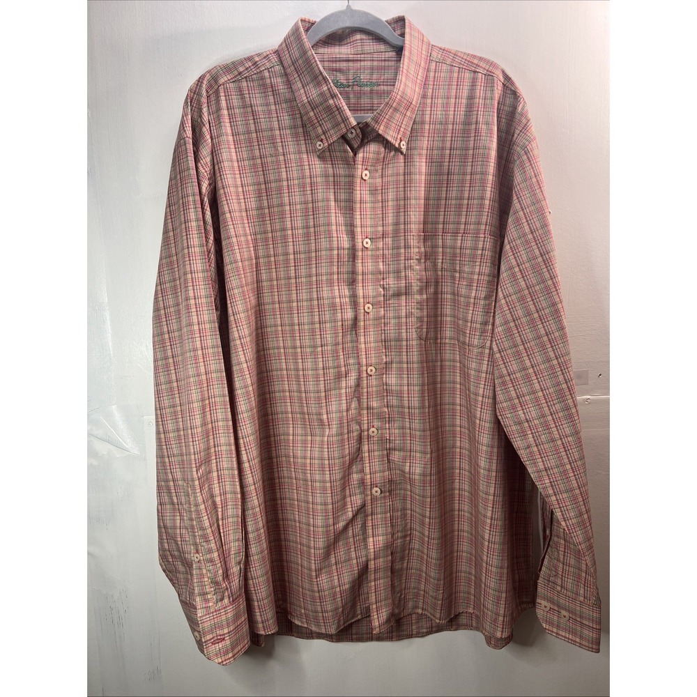 Alan Flusser Men's XXL Button Up Shirt Long Sleeve Pastel Stripes 100% Cotton - Picture 2 of 10